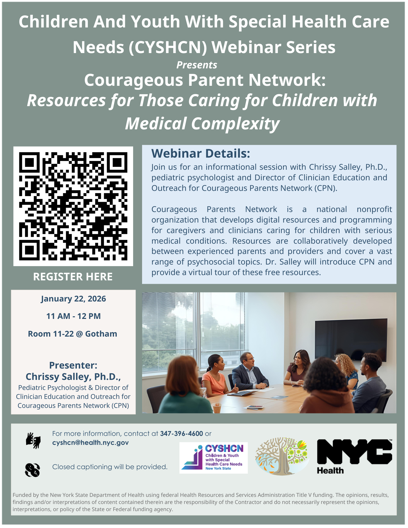CYSHCN Webinars – Brooklyn Developmental Disabilities Council